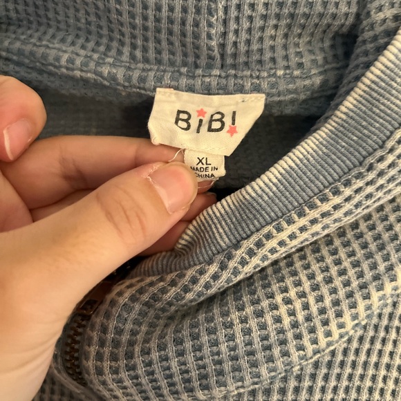 Blue Distressed Hoodie - Picture 3 of 4